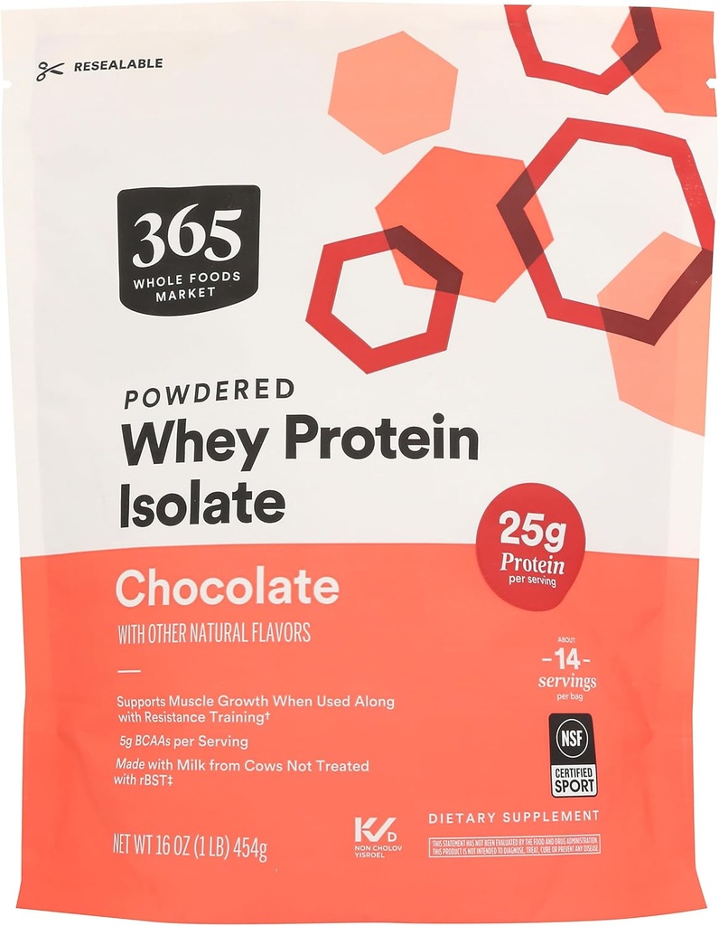 365 par Whey Protein Isolate, Chocolat, 16 once