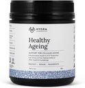 Supplément de vieillissement en poudre, effets anti-âge, contient Quercetin, resvératrol et Nrf2 Activateurs, antioxydants riches en nutriments, non-OGM, végétalien (90 grammes (15 portions)