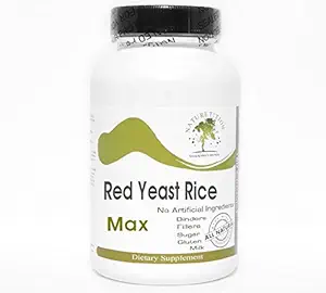 Riz de levure rouge Max ~ 90 Capsules - Aucun additif ~ Suppléments à la nature
