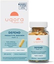 Uqora Defend - Supplément de santé urinaire - Support Bladder Health & Cleanse Biofilm* avec D-Mannose, Extrait de thé vert, Extrait de curcuma et plus - Sans gluten - 60 capsules (30 jours d'approvisionnement)