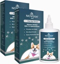 NOVEHA Drops d'oreilles pour animaux avec 1% d'hydrocortisone.