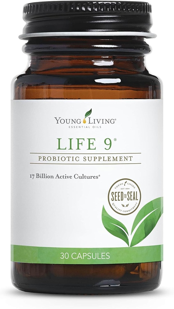 Young Living Life 9 Supplément probiotique - Immune, métabolisme et soutien intestinal - 30 capsules