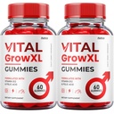 (2 Pack) Vital Grow XL Gummies - Formule Officielle - Vial Grow XL Formule de force avancée, Vital Grow XL Avis, Soutien Général de la Santé 1000mg Supplément maximum de bien-être (120 Gummies)