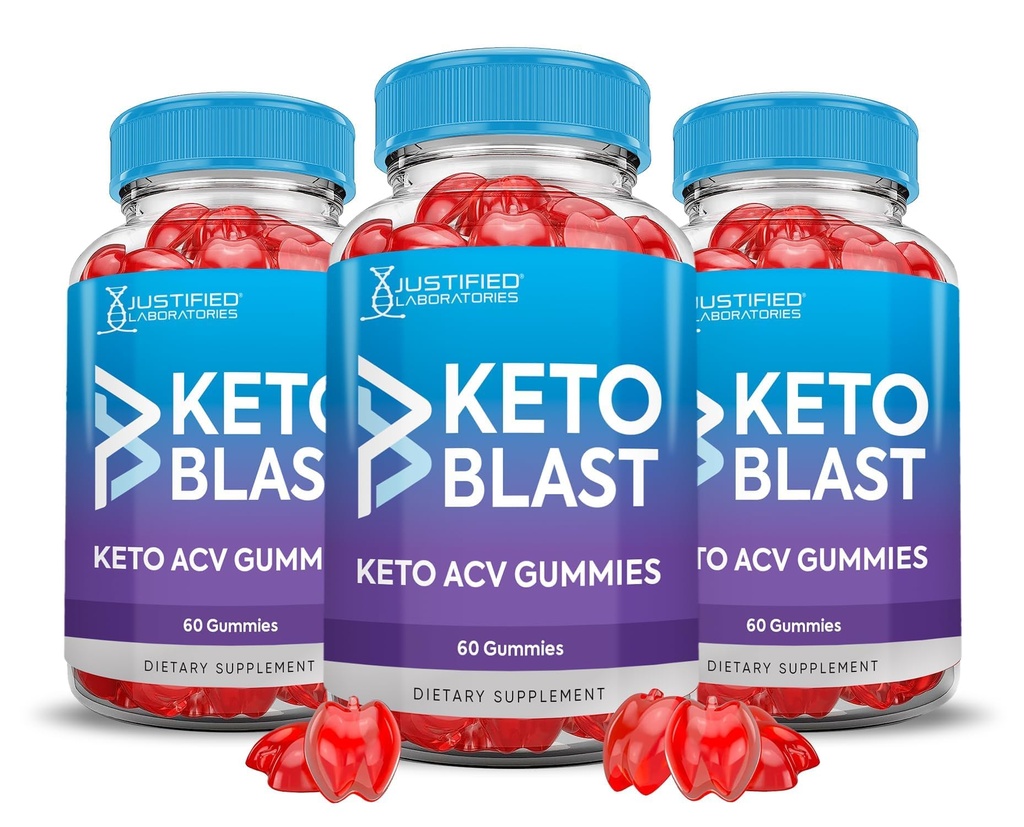 (3 Pack) Gommies de vinaigre de cidre de pomme 1000MG Keto Blast Keto Gommies de vinaigre de cidre de pomme Formule avancée préparée avec du jus de pomme de grenade Poudre B12 Vegan Non OGM 180 Gommys