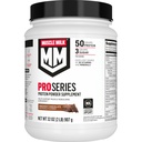 Muscle Lait Pro série Supplément en poudre de protéines, chocolat de knockout,2 livres,11 portions,50g de protéines,3g de sucre,20 vitamines et minéraux,NSF certifié pour le sport, récupération d'entraînement, emballage mai Vary
