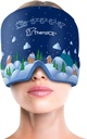 TheraICE Cap de soulagement de la migraine, chapeau de gel de refroidissement, produits apaisants de masque de calotte glacée, tête de compression visage froid pour tension et stress