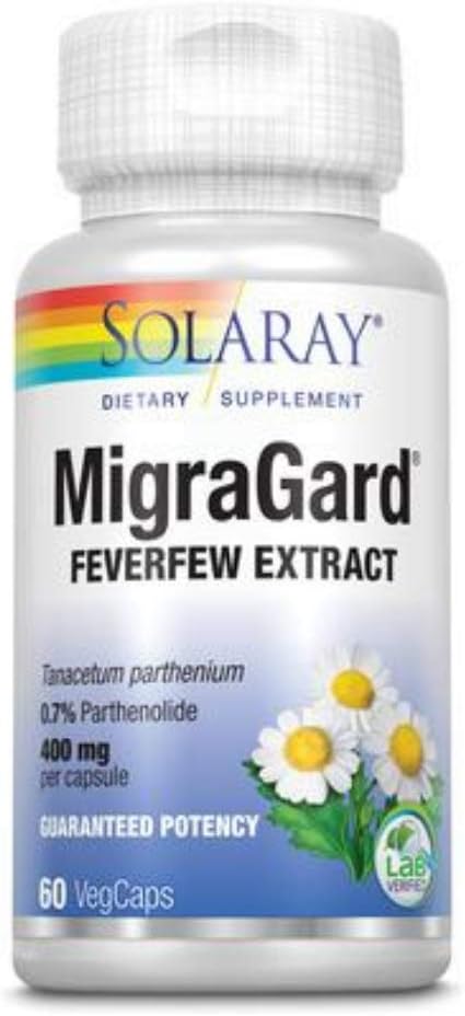 SOLARAY MigraGard, Veg Cap (Btl-Plastic) 350mg | 60ct