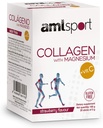 AML Sport - Collagène au magnésium avec bâtonnets de vitamine C - Saveur de fraise - Pack de voyage -20 bâtonnets. Collagène hydrolisé. Lait, gluten et sans sucre.