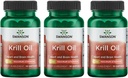 Swanson EFAs- Huile de krill - Résistance maximale - 1 g, 30 softgels (3 pack)
