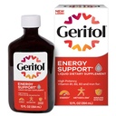Geritol, supplément de vitamine liquide et de fer, soutien énergétique, contient des vitamines B à haute puissance et du fer, goût agréable, facile à avaler, pas d'édulcorants artificiels, non-OGM, 12 Oz