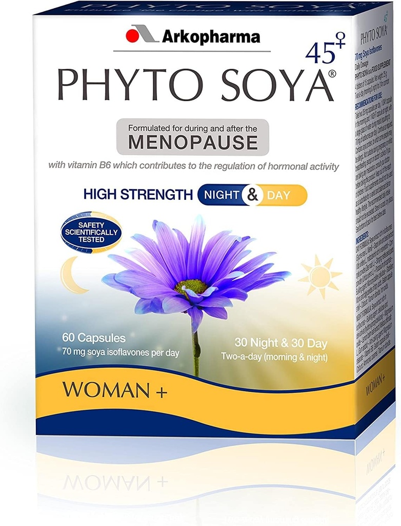 Arkopharma Phyto Soya Night & Day, 30 capsules de jour et 30 capsules de nuit