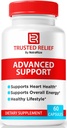 Capsules de secours fiables, pilules de soutien complètes de TrustedRelief, toute la formule naturelle pour des niveaux stables et une circulation saine, avis de supplément Premium (60 capsules)