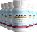 Formule santé Ocusharp Vision avec Zeaxanthin, Lutéine, Extract de Bilberry, Eyebright et plus - Supplément de vitamine oculaire, 60 Capsules (6)