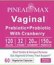 Prébiotique vaginal+probiotique avec canneberge, 120 milliards UFC, 32 souches, 150mg Prébiotiques