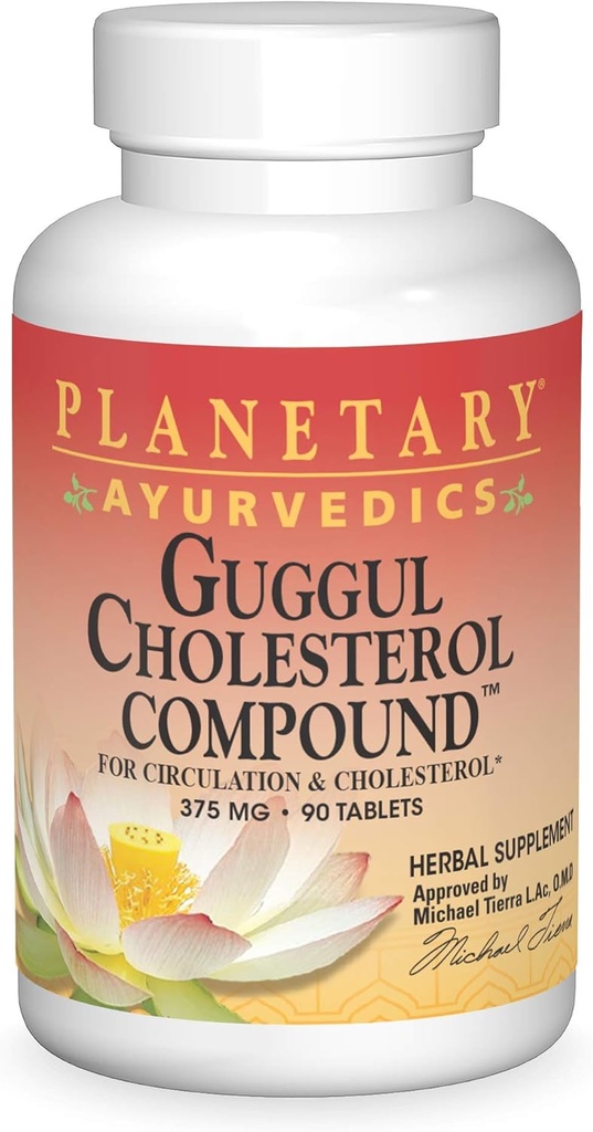 Herbes Planétaires Guggul Cholestérol Composé Ayurvédique 90 Comprimé