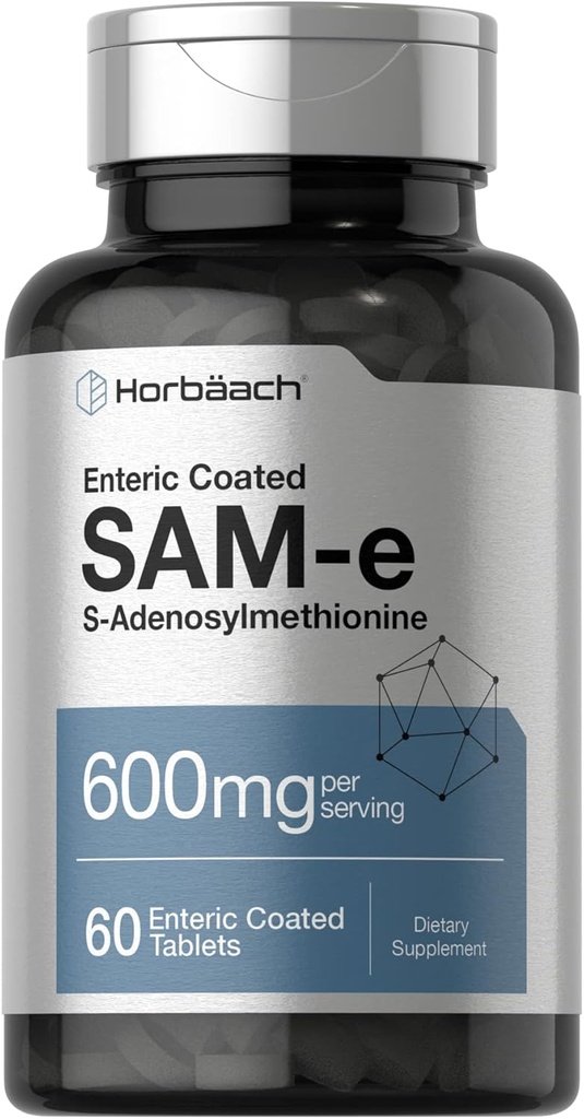 Horbäach SAM-e Supplément 600mg.60 comprimés végétariens.