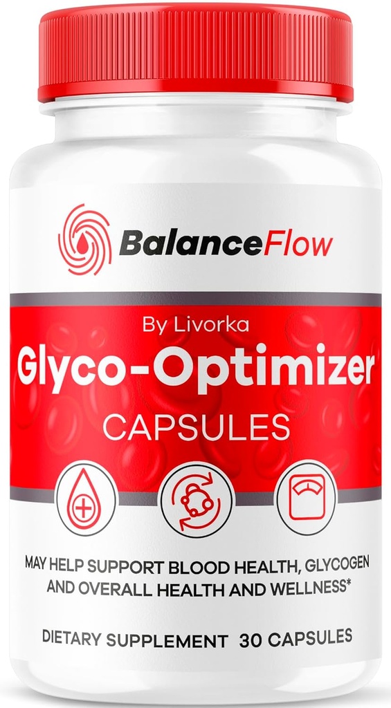 Balance Flow Glyco Optimizer, Balance Flow, Supplément de Balance Flow Glycol Optimizer, BalanceFlow Support Capsules, Balance Flow Blood Support Formule avancée, 30 Capsules pour 1 mois