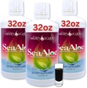 Liquids Nature Aloe Vera Juice Oceanic Elixir - Mélange botanique exclusif pour support thyroïde, digestif et immunitaire, 32 oz (paquet de 3)