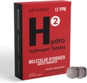 Comprimés d'eau d'hydrogène pour l'eau potable 60 Compte 12 PPM Nanobbles- Travel Friendly US Company