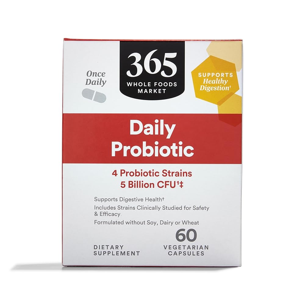 365 par Marché des aliments entiers, Probiotique quotidien 5 milliards UFC, 60 ct