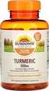 Sundown Turmeric Supplément, 500 mg, soutient la santé antioxydante, 140 capsules