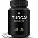 HUMANX TUDCA+ 1000mg Supplément de soutien du foie aux sels de bile, supplément de nettoyage du foie et de la végane et de la vésicule biliaire - Vegan, non OGM - États-Unis