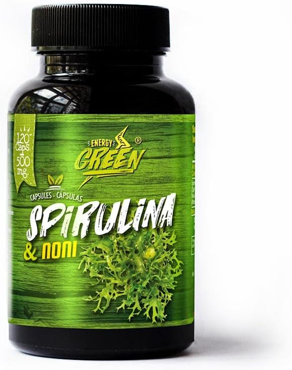 ANDES SANTÉ · DURABLE · FAIR Spirulin and Noni Capsules - Aliments à teneur élevée en nutrition et augmentation de la résistance -- 120 pilules - Capsules végétaliennes - Non OGM - Sans gluten