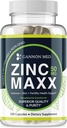 Zinc Maxx 100 Capsules, Zinc Gluconate Immune Booster pour la santé reproductive, soins de la peau, et Immune Booster - 3+ mois d'approvisionnement