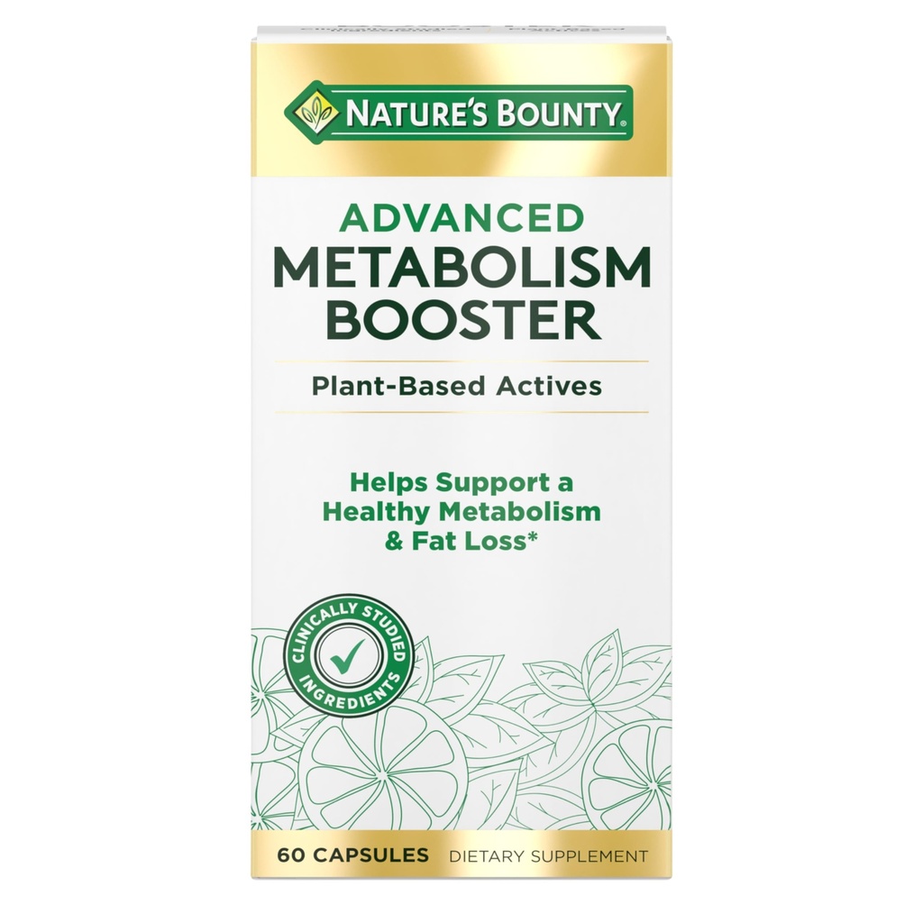 Bounty Bounty Advanced Metabolism Booster, aide à soutenir le métabolisme sain et la perte de graisse, 60 capsules