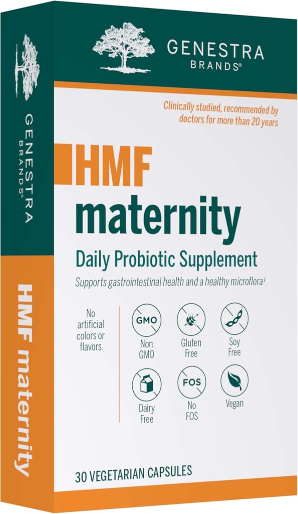 Genestra Brands HMF Maternity | Probiotic Formula for Pregnant Women | 30 Capsules