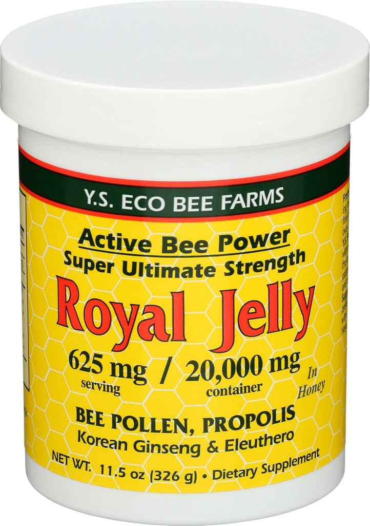 YS Royal Jelly/Honey Bee - Royal Jelly In Honey Ult Strength, 11,5 oz gel