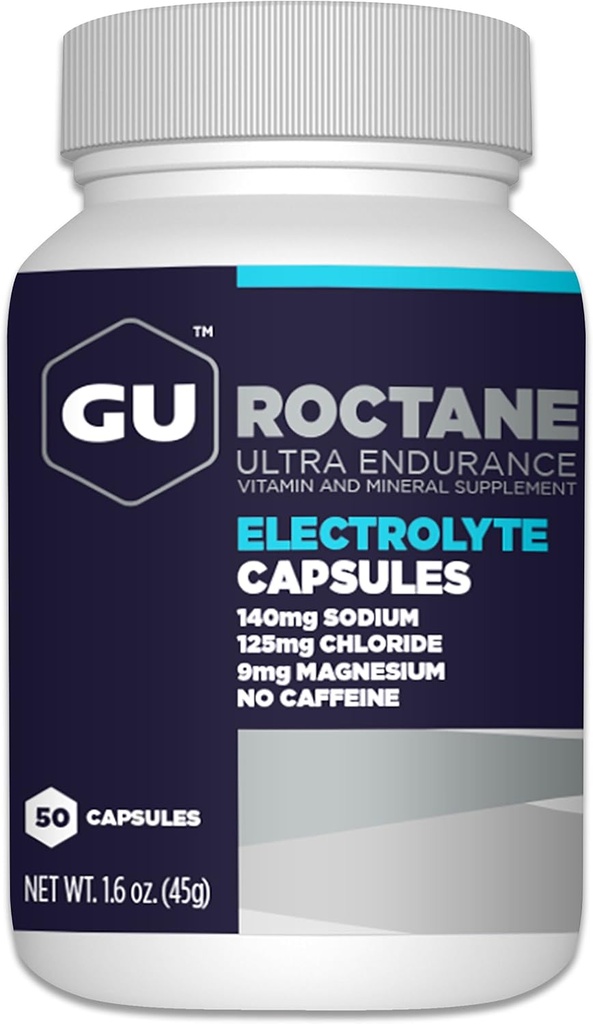 GU Energy Roctane Ultra Endurance Variety Pack; Capsules électrolytes et BCAA Branch Chain Acid Amino avec capsules de vitamine B, 2 bouteilles (110 Total)