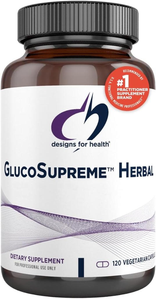 Conceptions pour la santé GlucoSupreme supplément à base de plantes - Berberine HCl, Banaba, Ginseng + Extrait de cannelle - Vegan, Suppléments non OGM (120 capsules)