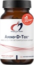 Conceptions pour la santé Amino-D-Tox - Détox acide amino + support de nettoyage du foie - Supplément mélange avec Glycine, Glucarate de calcium D, NAC + Plus - Non-OGM (90 capsules)