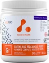 ATP LAB - Greens and Reds Whole Foods 240g (Blueberry Acai Flavour) - Superfood en poudre de Greens Athletic - Améliorer l'humeur et la circulation - Réduire la pression