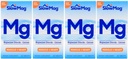 Lent Mag Chlorure de magnésium et Calcium, 60 comprimés chacun (Paquet de valeur de 4)