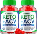 (2 Pack) Ketofit ACV Gummies Advanced 1000mg, KetoFit Keto + ACV Gestion du poids Gummies vinaigre de cidre de pomme Keto Fit Dietary Supplément Ketofit Gummies Avis Vitamine B12 B6 (120 Gummies)