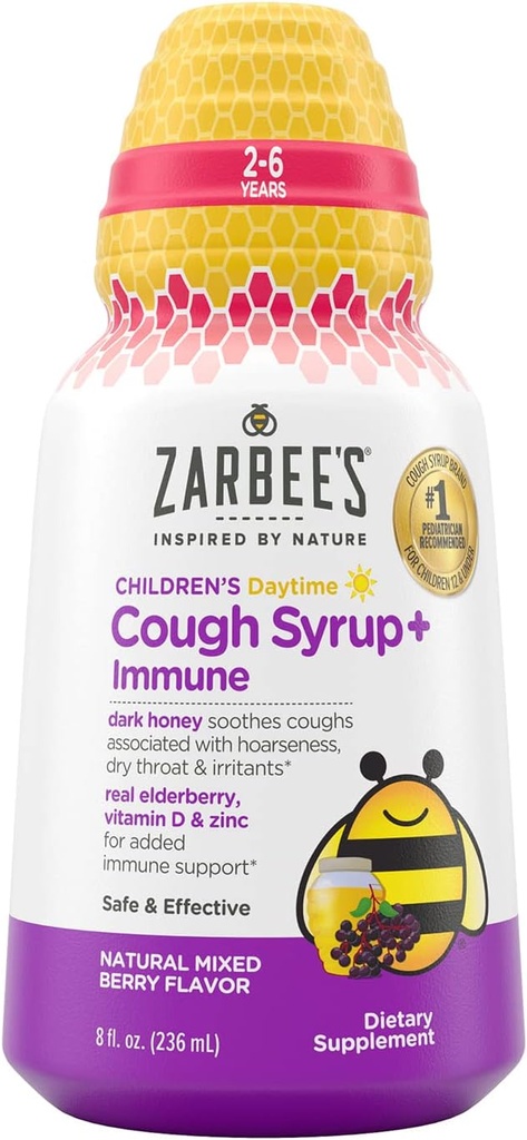 Toux de l'enfant de Zarbee + Immune Jour- 8oz