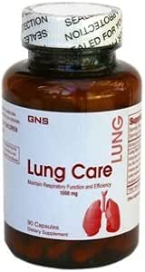 GNS Super Strength Lung Care, tout naturel, 1000mg, 90 capsules, formule à base de plantes spéciale!