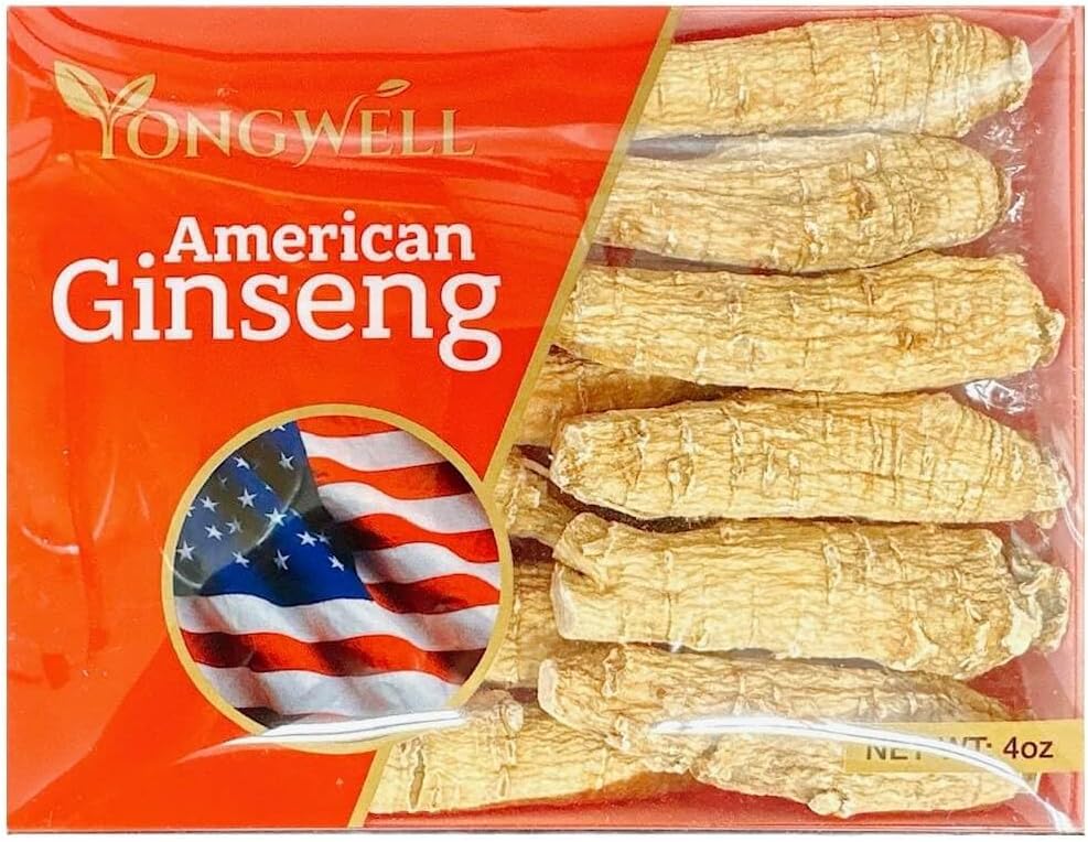 Sélection d'une racine de ginseng américaine de qualité Grand Court (4 Oz. Box)