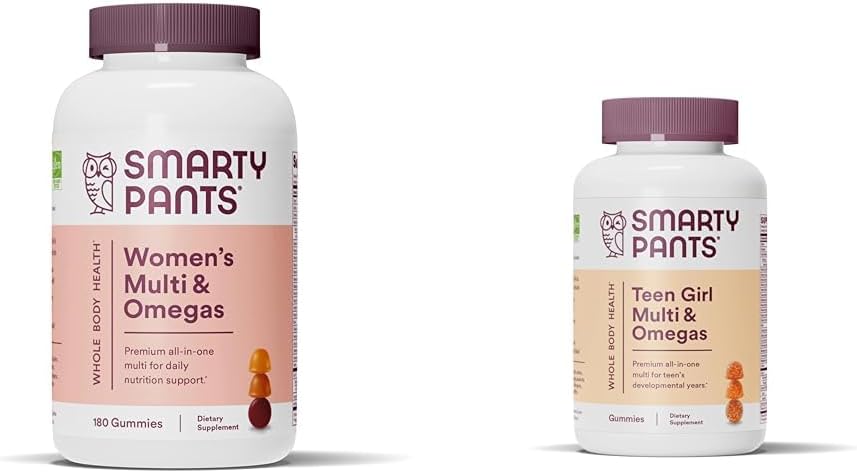 Gommies multivitamines pour femmes : huile de poisson oméga 3 (EPA/DHA) et gommes multivitamines pour adolescentes : huile de poisson oméga 3 (EPA/DHA)