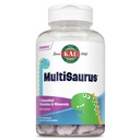 KAL MultiSaurus Enfants Multivitamines à croquer, 11 vitamines et minéraux essentiels pour les enfants, mélange d'arômes de baies, sans gluten et sans conservateurs, 90 portions, 90 portions en forme de dinosaure
