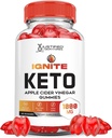 Laboratoires justifiés Ignite Keto ACV Gummies Advanced 1000MG Ignite Keto Gummies Formula Apple Cider Vinegar Formulé avec Pomegranate Beet Juice Powder B12 Vegan Non OGM 60 Gummys