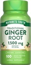 La vérité de la nature Ginger Capsules de racine de 1.500mg.100 Comte.