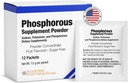 Phosphorus Supplements 12 Packets, Dietary Supplements Powder with Sodium Phosphate and Potassium Phosphate, Fruit Flavored Phosphorous Supplement Powder for Electrolyte, Bone Health & Kidney Health