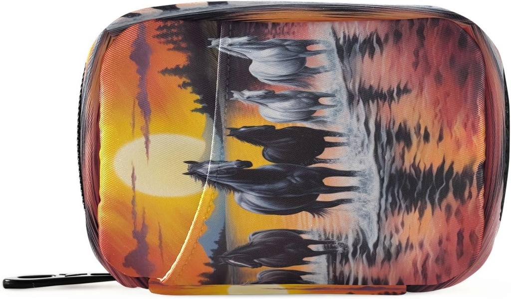 Cheval Pill Organizer Case Portable Weekly Daily Pill Case Bag Organizer with Zipper for Suppléments Medicine Travel Family Business