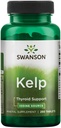 Swanson Premium Brand Kelp - Source naturelle d'iode appuyant la santé thyroïde - Supplément minéral avec source d'iode standardisée 0,4% - (250 comprimés, 225mcg chacun)