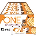 Une cafétéria Barres protéinées caféinées, Caramel Macchiato, sans gluten avec 20g de protéines et 65mg de caféine énergie, agrafes de Pantry, 2,12 oz (12 comte), emballage mai Vary