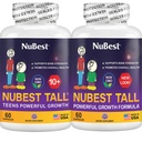 NuBest Bundle Tall 10 Tall-Height Growth Support for Kids & Teens-Soins Calcium, Vitamines D3 K2, Collagène & Herbes-Soins, Focus & Développement