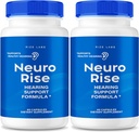 labos de taille - Capsules Neuro Rise, supplément de soutien auditif, pilules pour soutenir l'ouïe saine, formule avancée pour la santé de l'oreille, acouphène et soulagement du bruit (120 capsules)